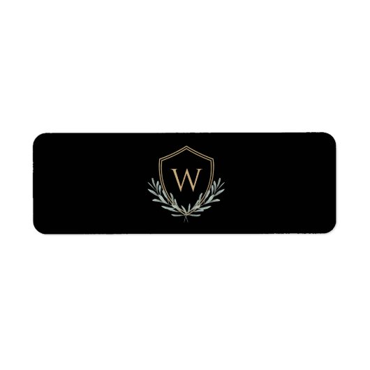 Étiquette Custom Cigar Band with Monogram Crest (Devant)