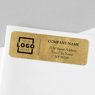 Étiquette Custom Company Logo Business Return Address Labels