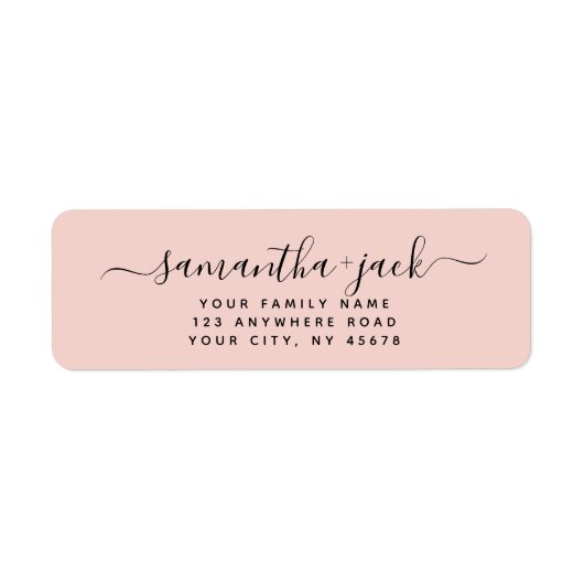 Étiquette Custom Handwritten Stylish Elegant Return Address (Devant)