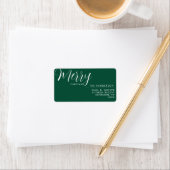 Étiquette Custom Holiday Return Address Label | Personalized (En situation)