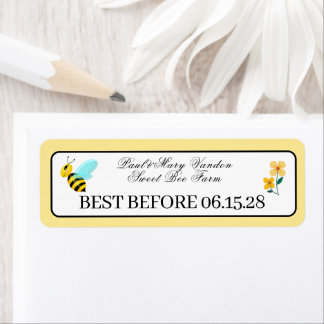 Étiquette Custom Honey Stamp Durability Date