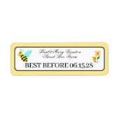 Étiquette Custom Honey Stamp Durability Date (Devant)