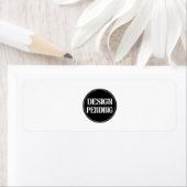 Étiquette Custom-made, artistic, elegant (En situation)