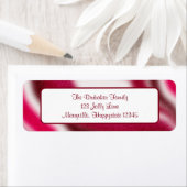 Étiquette Custom Modern Red Christmas Retour Adresse (En situation)