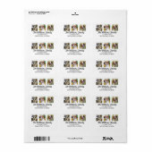 Étiquette Custom Pet Photo Return Address (Feuille entière)