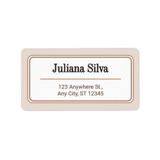 Étiquette Custom Return Address Label