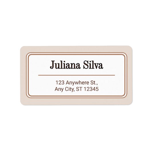 Étiquette Custom Return Address Label (Devant)