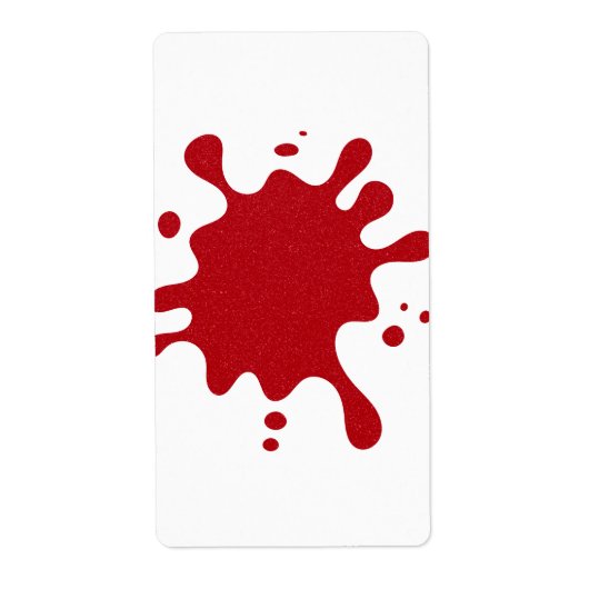 Étiquette Custom Tomato Red Splatter Return Labels (Devant)