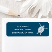 Étiquette CUT Tortue de mer Tortue Honu Mailing (En situation)