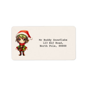 Étiquette Cute Anime Elf