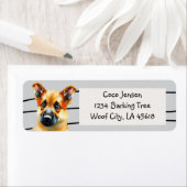 Étiquette Cute Baby German Shepherd Dog (En situation)