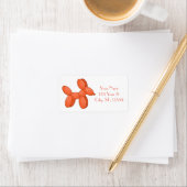 Étiquette Cute Balloon Chien Thunder_Cove (En situation)