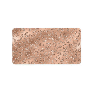 Étiquette Cute Black Cheetah Leopard Motif d'impression