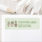 Étiquette Cute Cactus (En situation)