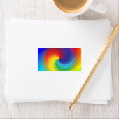 Étiquette Cute Colorful Tie (En situation)