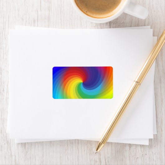 Étiquette Cute Colorful Tie (En situation)