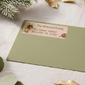 Étiquette Cute Dachshund Dog Christmas Checkered Sweater