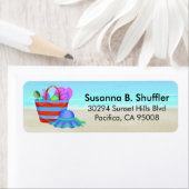 Étiquette Cute Fun Beach Bag Fourre-tout Casquette (En situation)