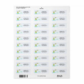 Étiquette Cute grenouilles - kawaii dessin de maman et bébé  (Feuille entière)