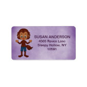 Étiquette Cute Halloween Costume Party enfant Werewolf (Devant)