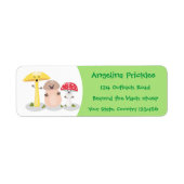 Étiquette Cute kawaii champignon champignon toadstool (Devant)