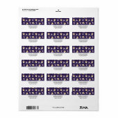 Étiquette Cute Kitty Chat Astronauts Motif (Feuille entière)