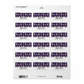 Étiquette Cute Kitty Chat Astronauts Motif (Feuille entière)