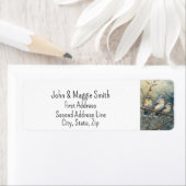 Étiquette Cute Little Birds Faune Nature Animal Art (En situation)