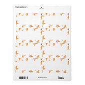 Étiquette Cute Little Corgi Motif (Feuille entière)