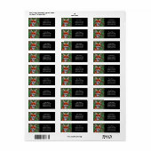 Étiquette Cute Little Wilderness Fox (Feuille entière)