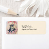 Étiquette Cute Mariage mariée et chambre (En situation)