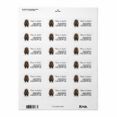 Étiquette Cute Mastodon (Feuille entière)