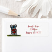 Étiquette Cute Ours Koala (En situation)