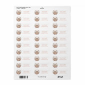 Étiquette Cute Owl Halloween (Feuille entière)