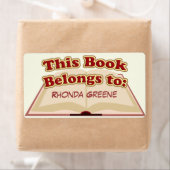 Étiquette Cute plaque (En situation)