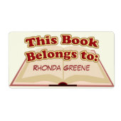 Étiquette Cute plaque (Devant)