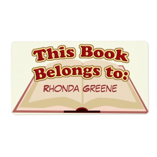 Étiquette Cute plaque (Devant)