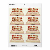 Étiquette Cute plaque (Feuille entière)