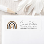 Étiquette Cute Rainbow Leopard Motif (En situation)