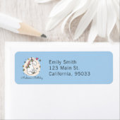 Étiquette Cute Rainbow Unicorn Stars Coeurs Anniversaire (En situation)