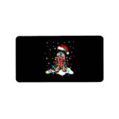 Étiquette Cute Schnauzer (Devant)