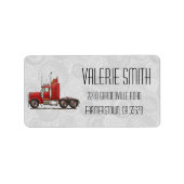 Étiquette Cute semi-cabine (Devant)