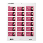 Étiquette Cute Tabby Cat Peeks (Feuille entière)