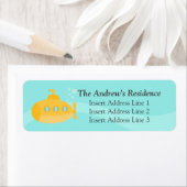 Étiquette Cute Yellow Submarine, Underwater, For Kids (En situation)