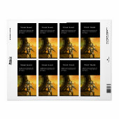 Étiquette CYBORG TITAN DANS LE DÉSERT D'HYPERION Sci-Fi (Feuille entière)