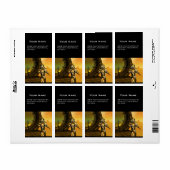 Étiquette CYBORG TITAN DANS LE DÉSERT D'HYPERION Sci-Fi (Feuille entière)