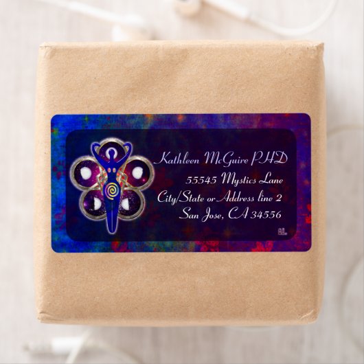 Étiquette Cycles Déesse 3D (En situation)