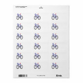 Étiquette Cyclisme 3 (Feuille entière)