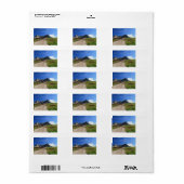 Étiquette cyclisme sur Dolomites (Feuille entière)