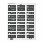 Étiquette Cygne et gris (Feuille entière)